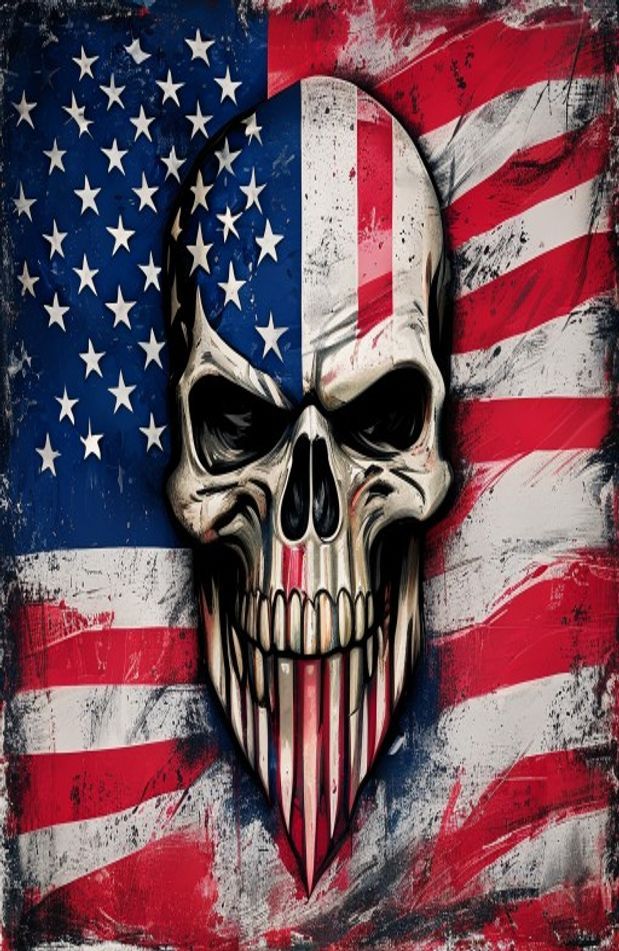 American Flag Punisher Skull Wallpaper