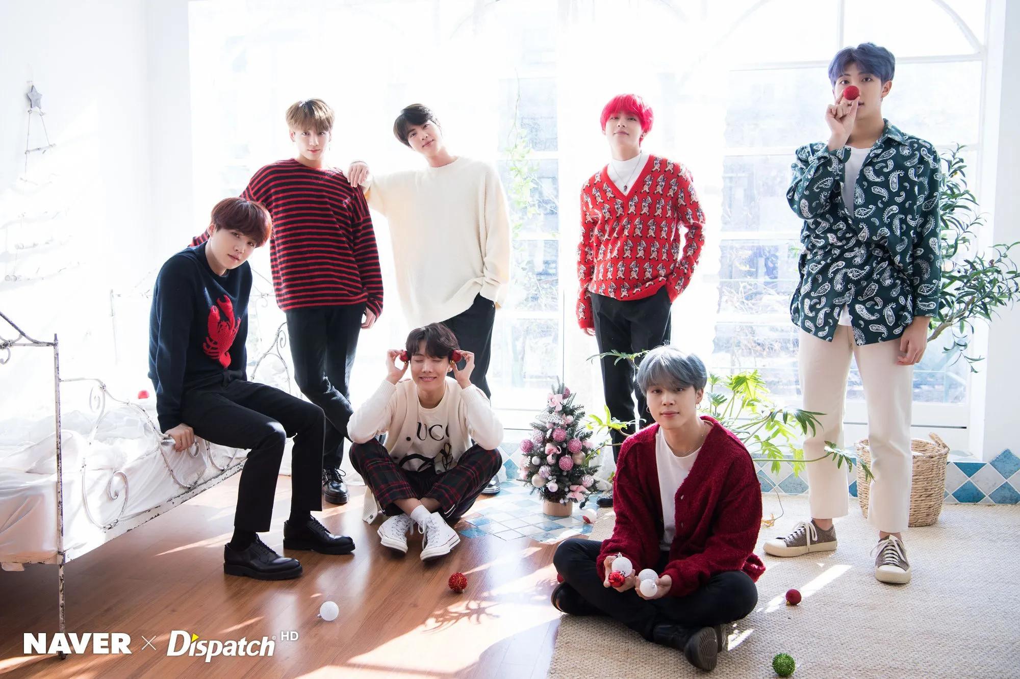 Naver X Dispatch Bts Christmas Pictures Kpopping