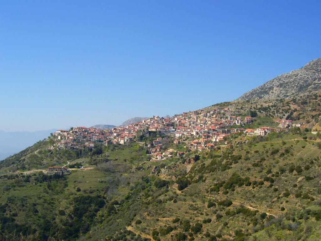 Bus Station In Arachova Greece