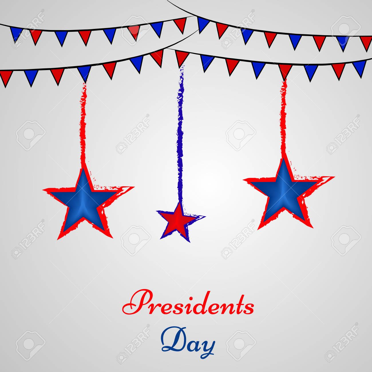 Illustration Of Usa Presidents Day Background Royalty