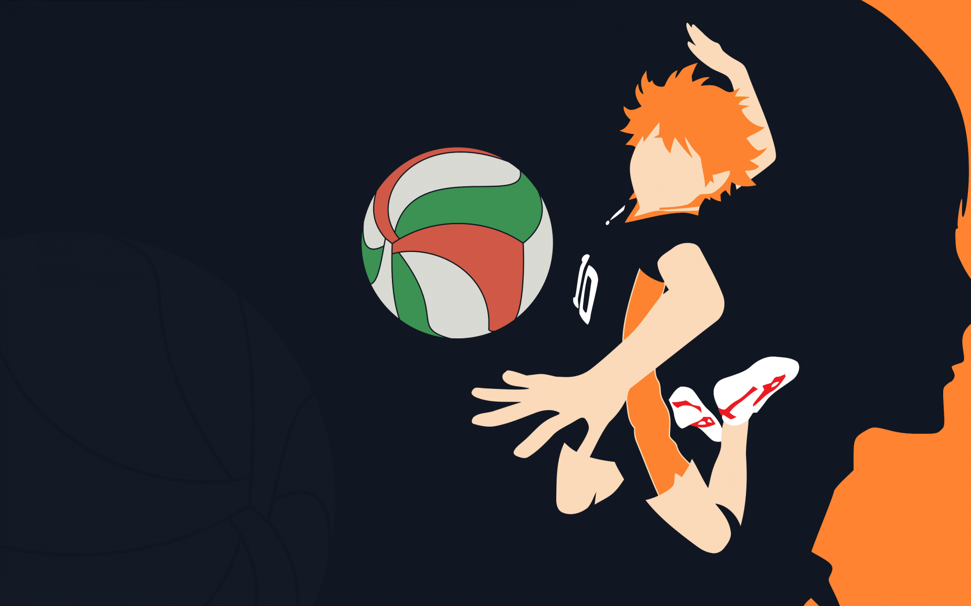 Shoyo Hinata Wallpaper 4k Minimalist Haikyuu Faceless