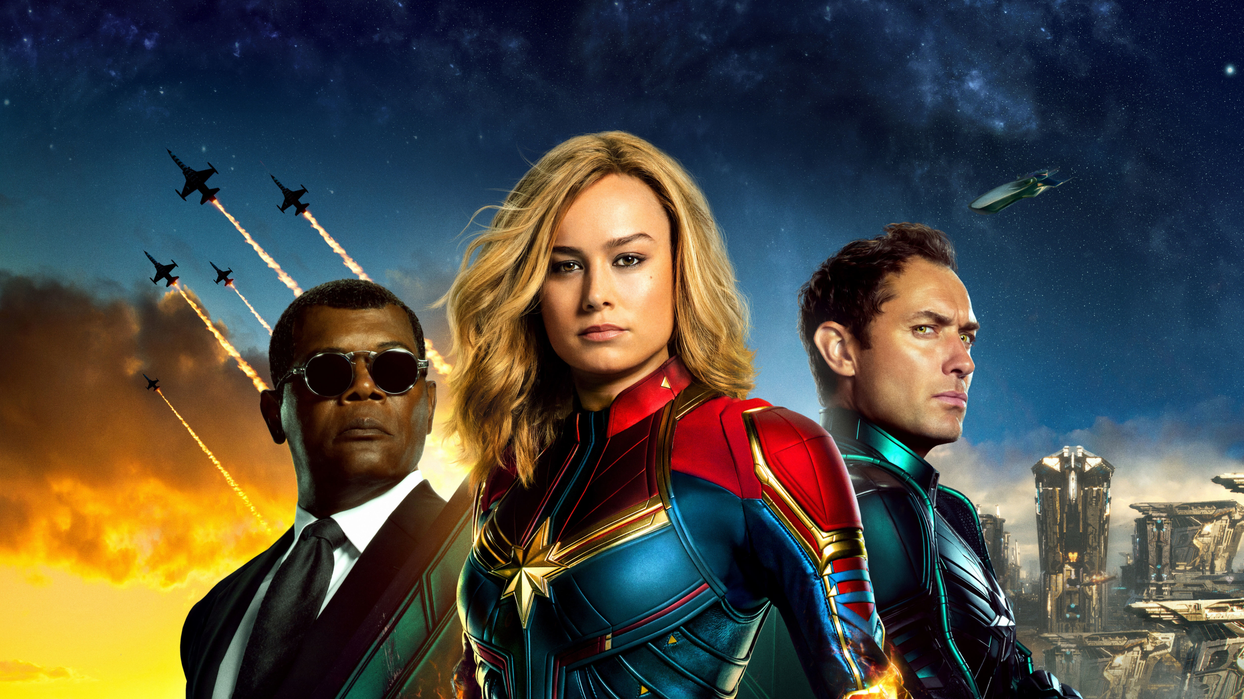 Captain Marvel Movie All Superheroes 1440p Resolution