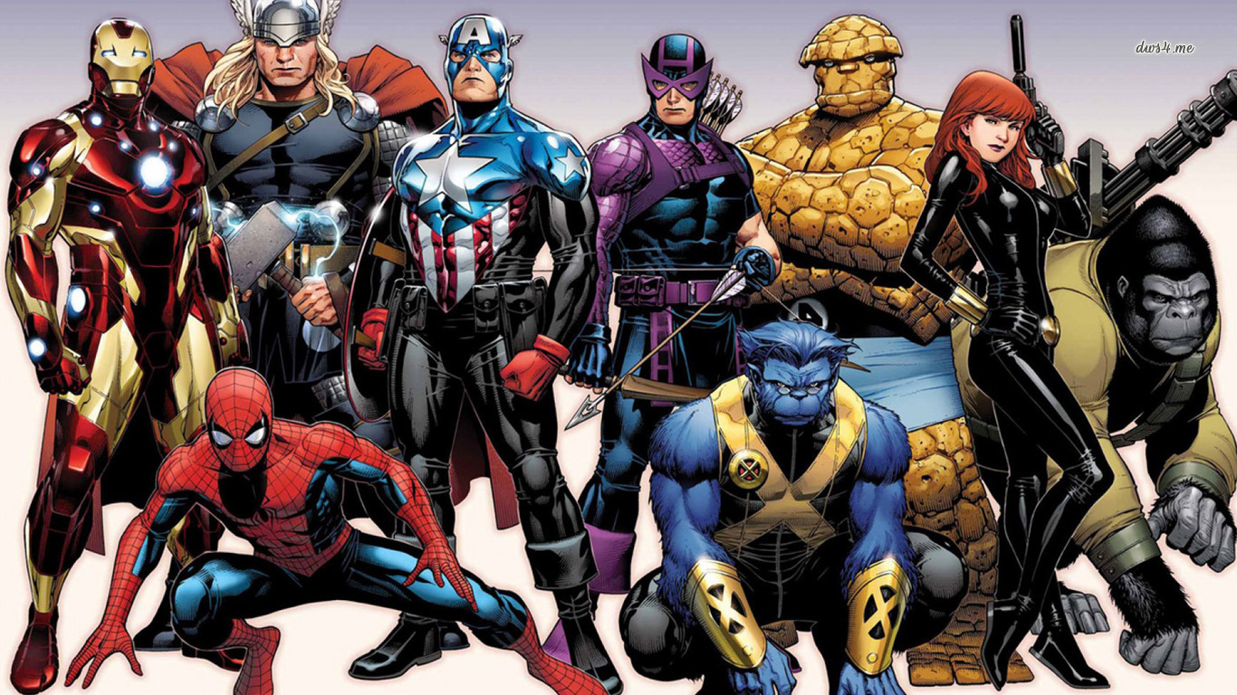 Marvel Superheroes X 476686 With Resolutions 1366768 Pixel