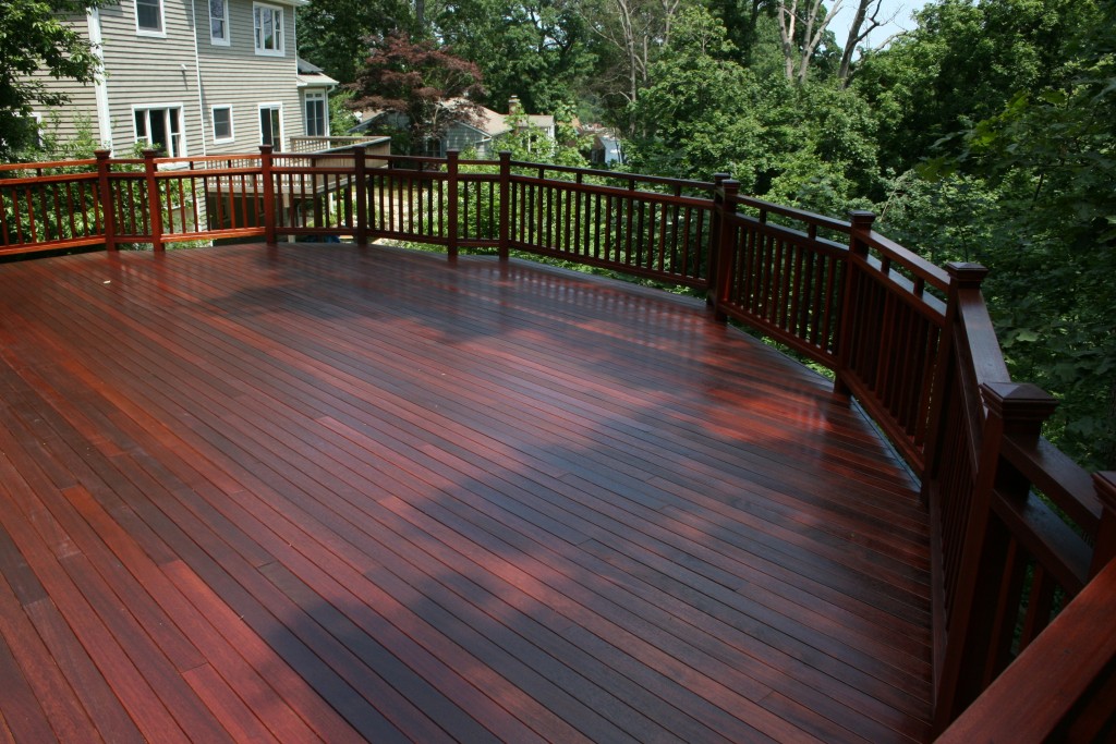 All Pro Painting Co This Is A Brand New Mahogany Wood Deck Located In