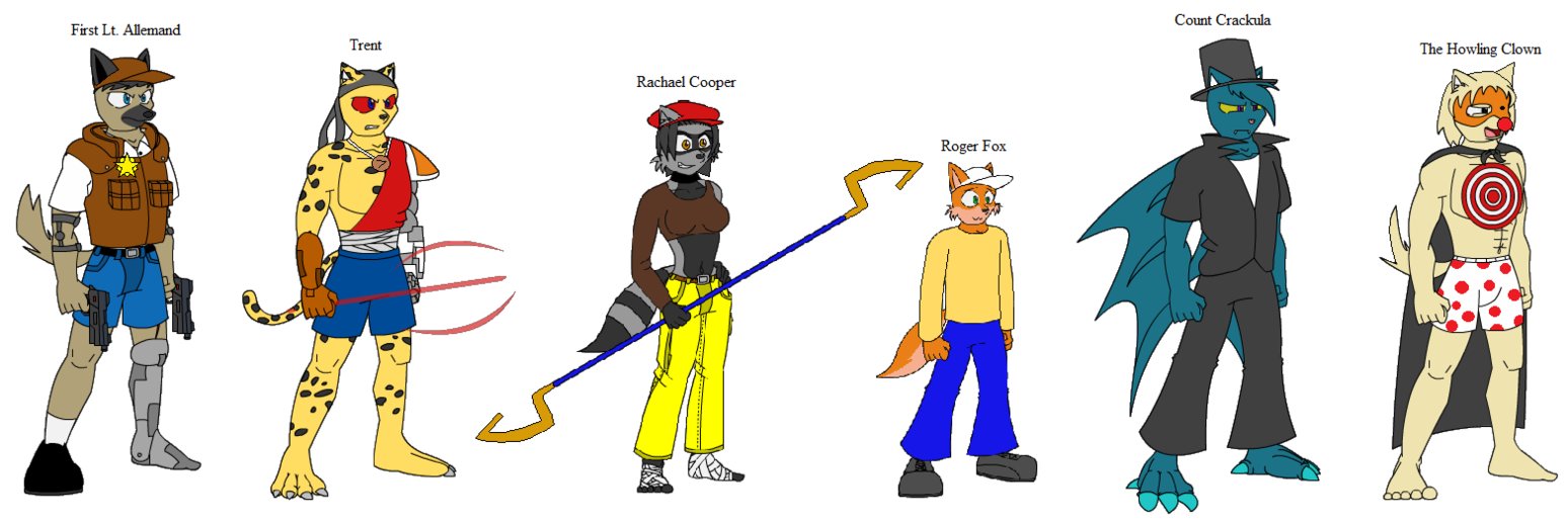 Sly Cooper TSB   Characters by Emikodo on