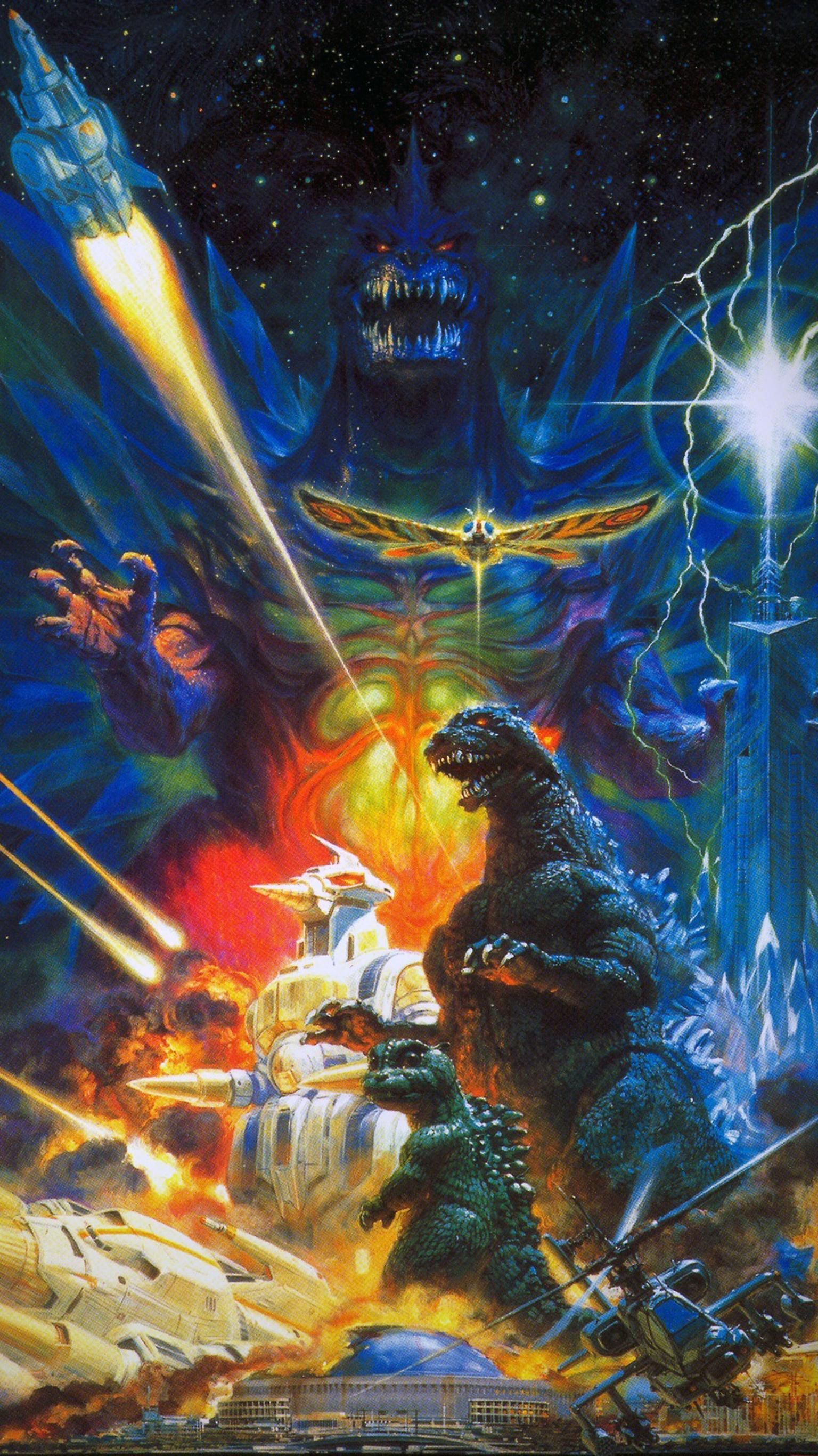 Godzilla Vs Spacegodzilla Phone Wallpaper Imagens