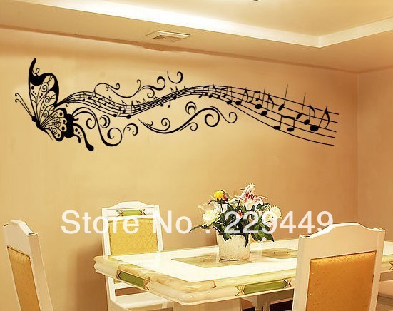 Wallpaper Notes Musical And Music Wall Art For Sitting Bedroom
