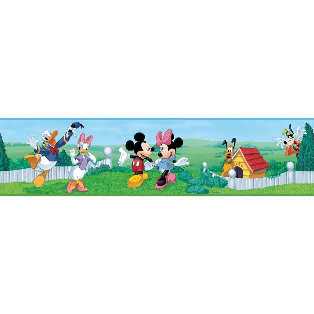 Mickey Mouse Clubhouse Wall Border Wallpaper Room Decor Peel And Stick