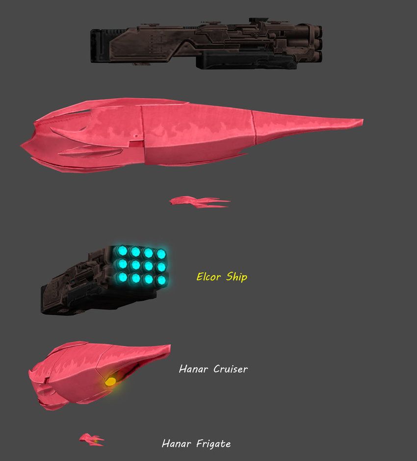 Elcor And Hanar Ship By Nach77 Sci Fi