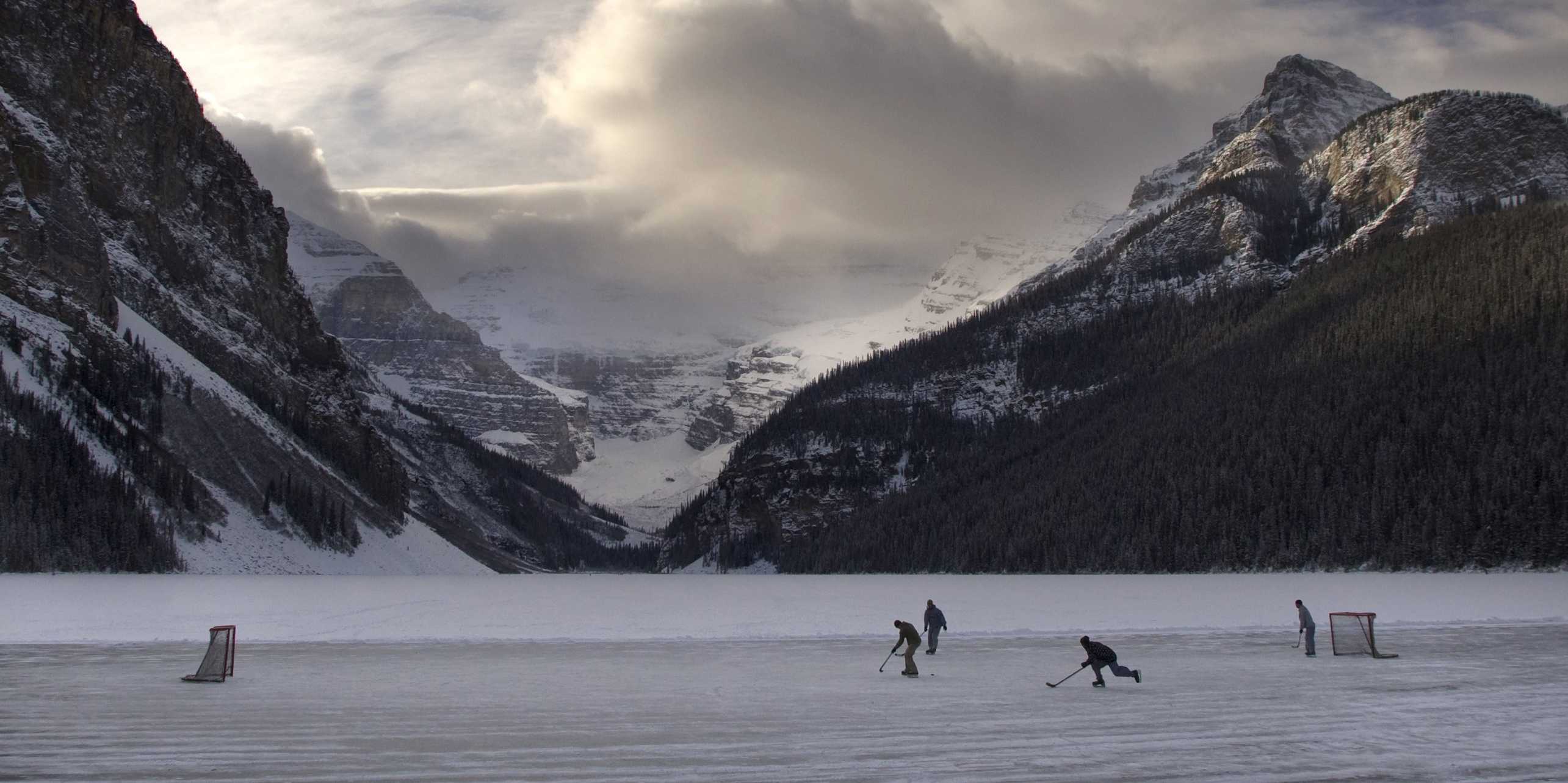 Spectacular Photos Of Pond Hockey Being Played In Zing Weather