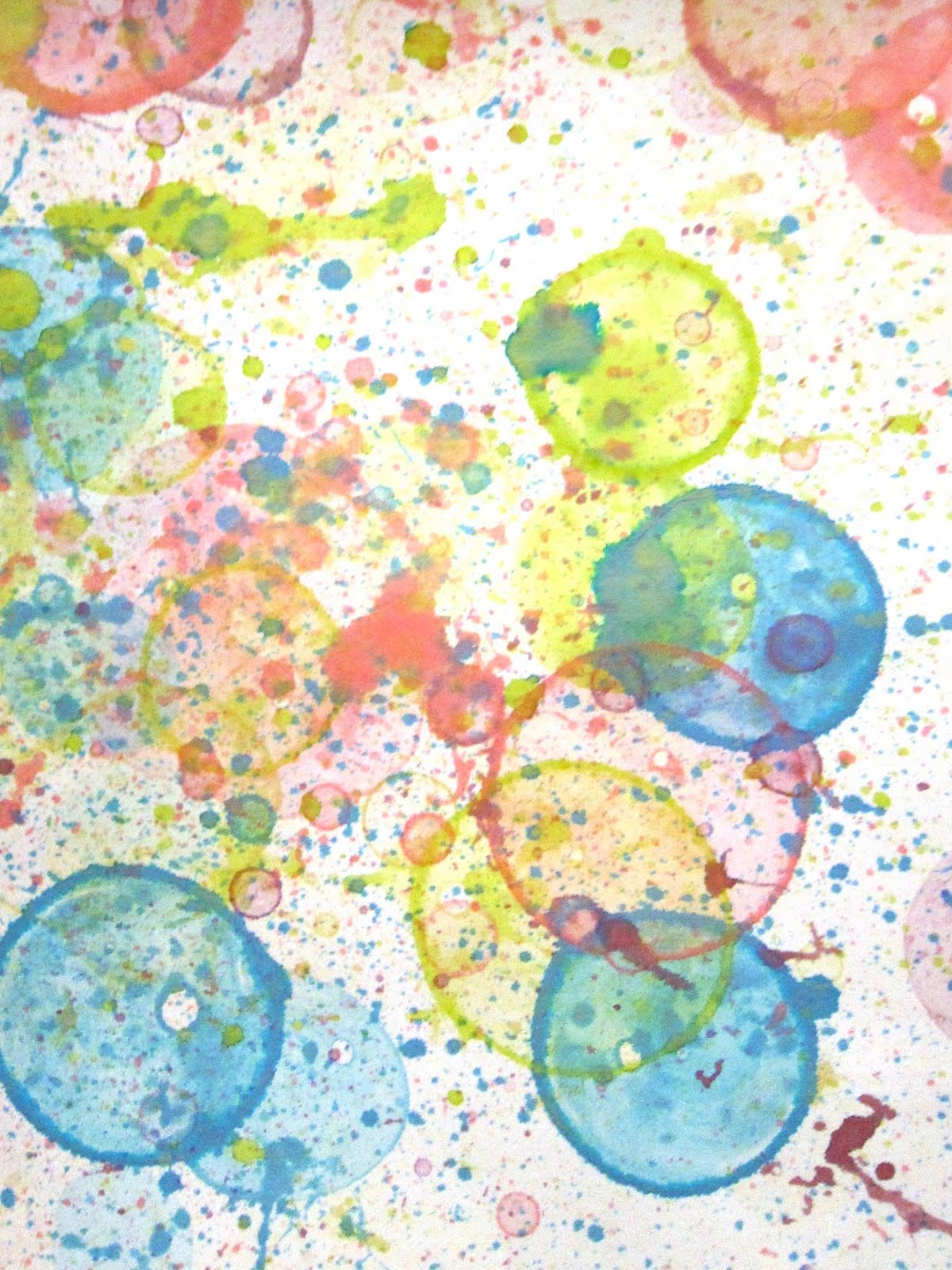 Art Is Basic Teacher Bubble Prints