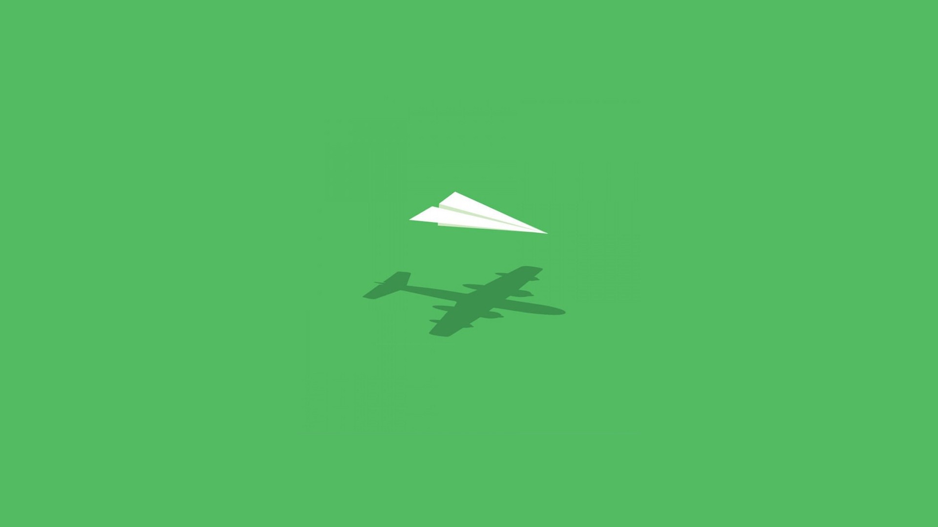 Imagination Paper Plane Wallpaper