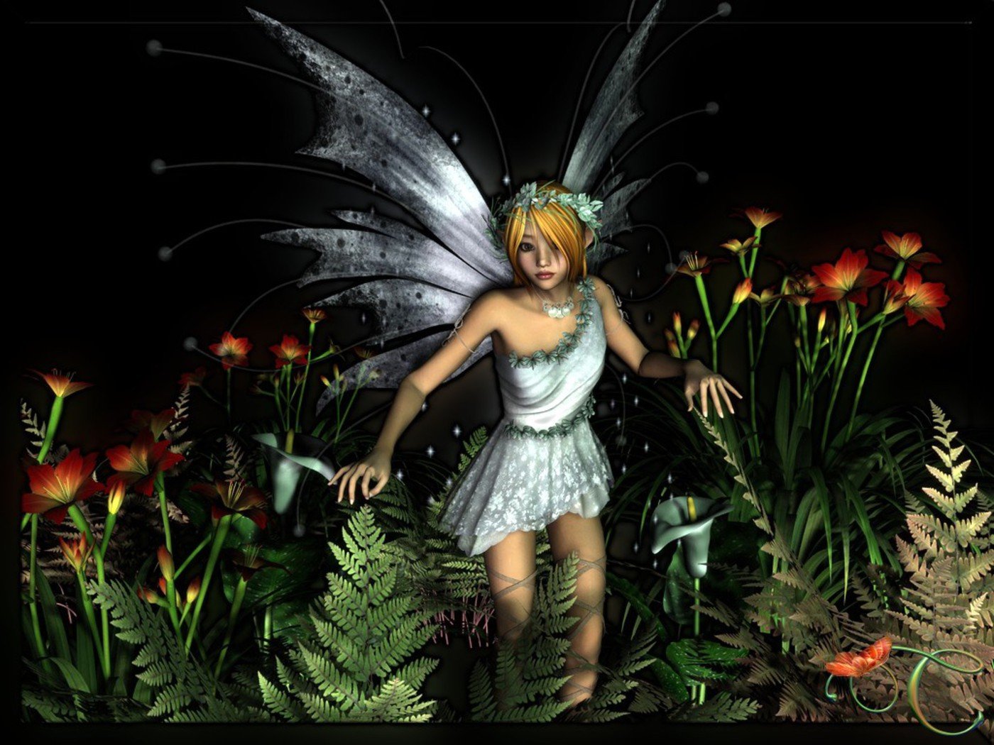 HD wallpapers Download 3D Fairy angels HD wallpapers Free 1400x1050
