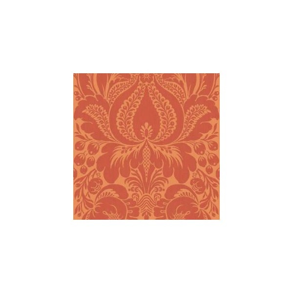 Sq Ft Orange Large Scale Damask Wallpaper Wc1280103 At The Home