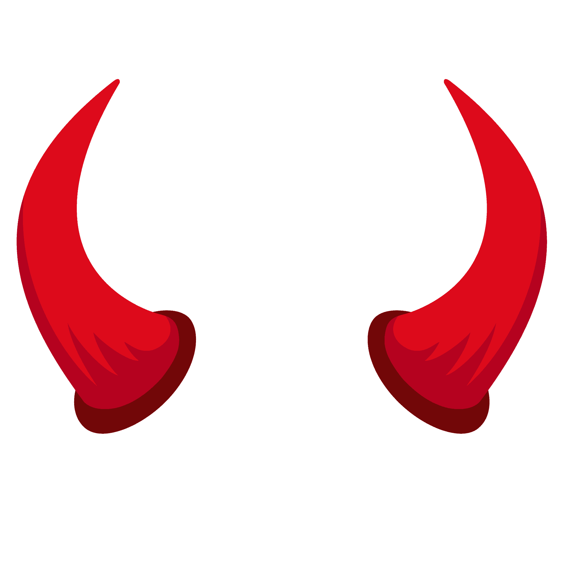 Red Devil Horns Graphic Wallpaper