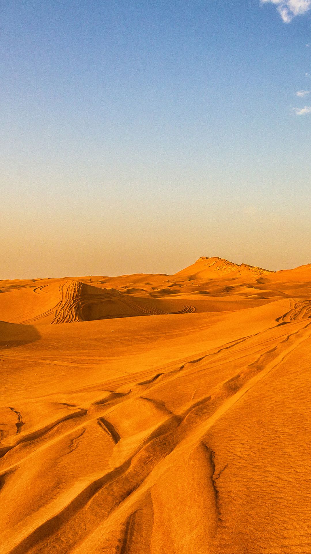 Pure Nature Golden Desert Landscape Wallpaper