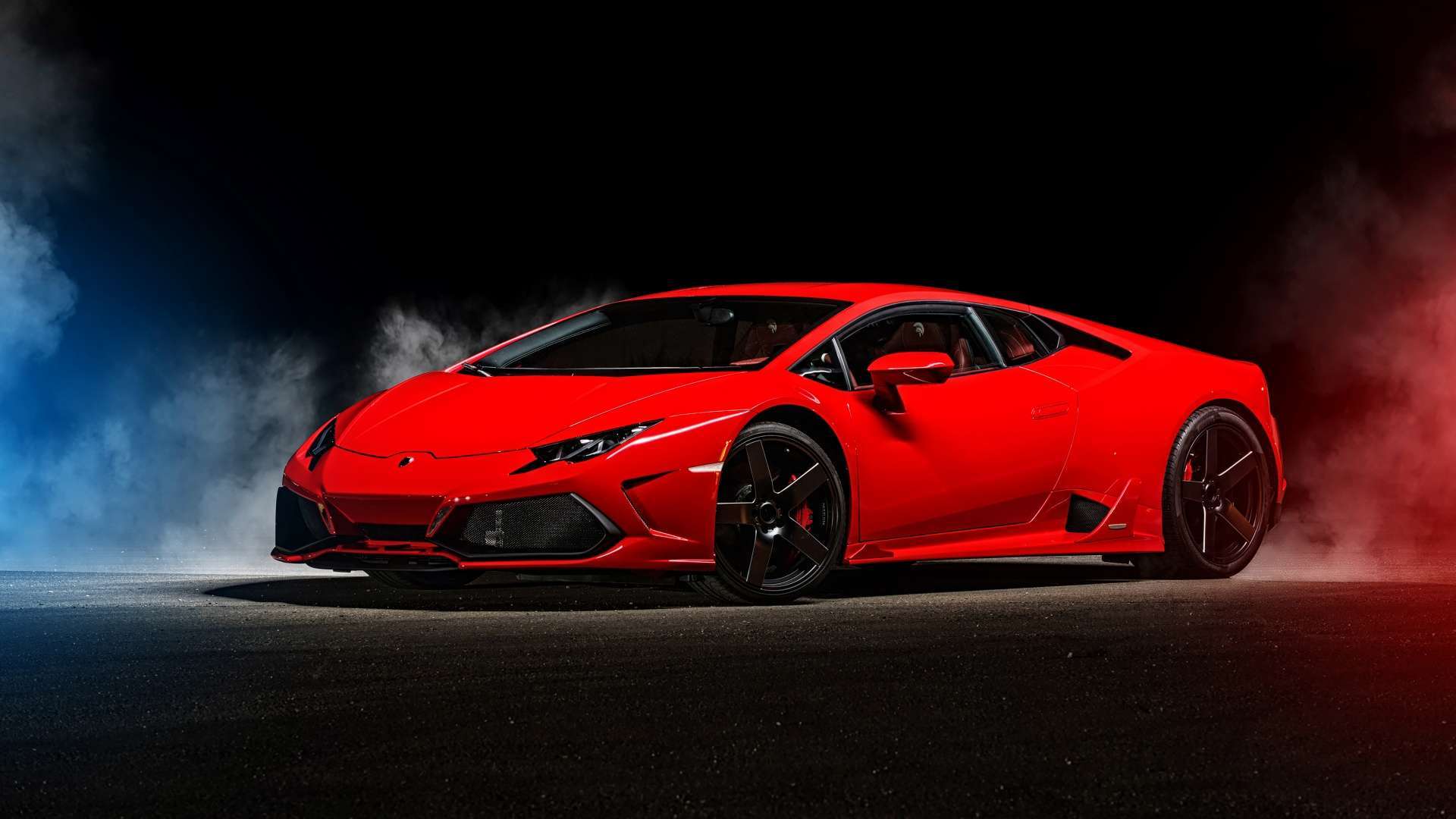 Red Lamborghini Huracan HD Wallpaper 1080p HDwallwide