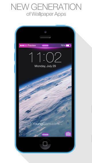 Status Bar Themes for iOS7 Lock screen iPhone New Wallpapers