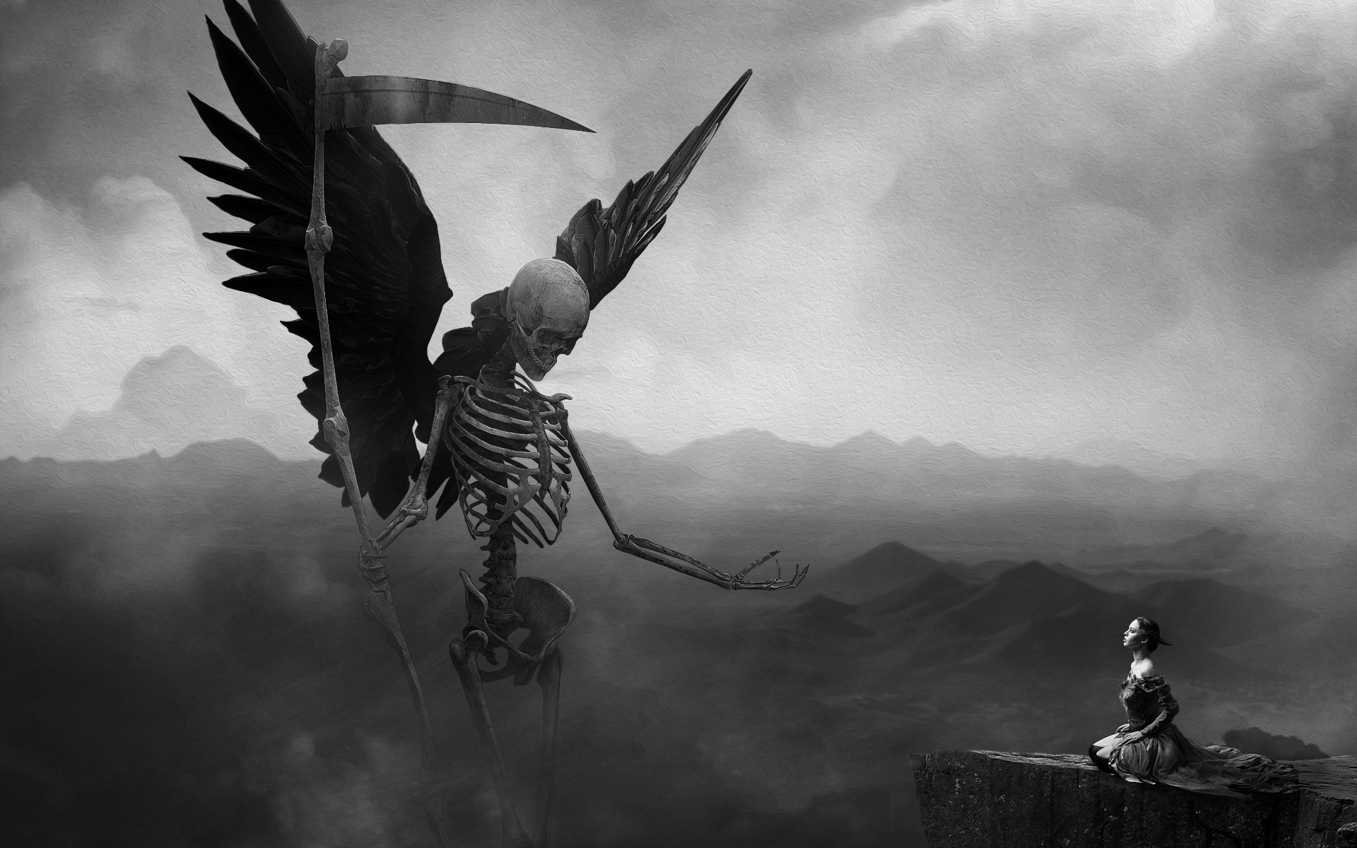 Grim Reaper With Wings Wallpaper Bhstorm