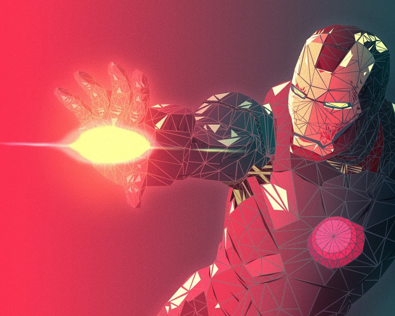 Fractal Iron Man 3d Render Desktop Pc And Mac Wallpaper