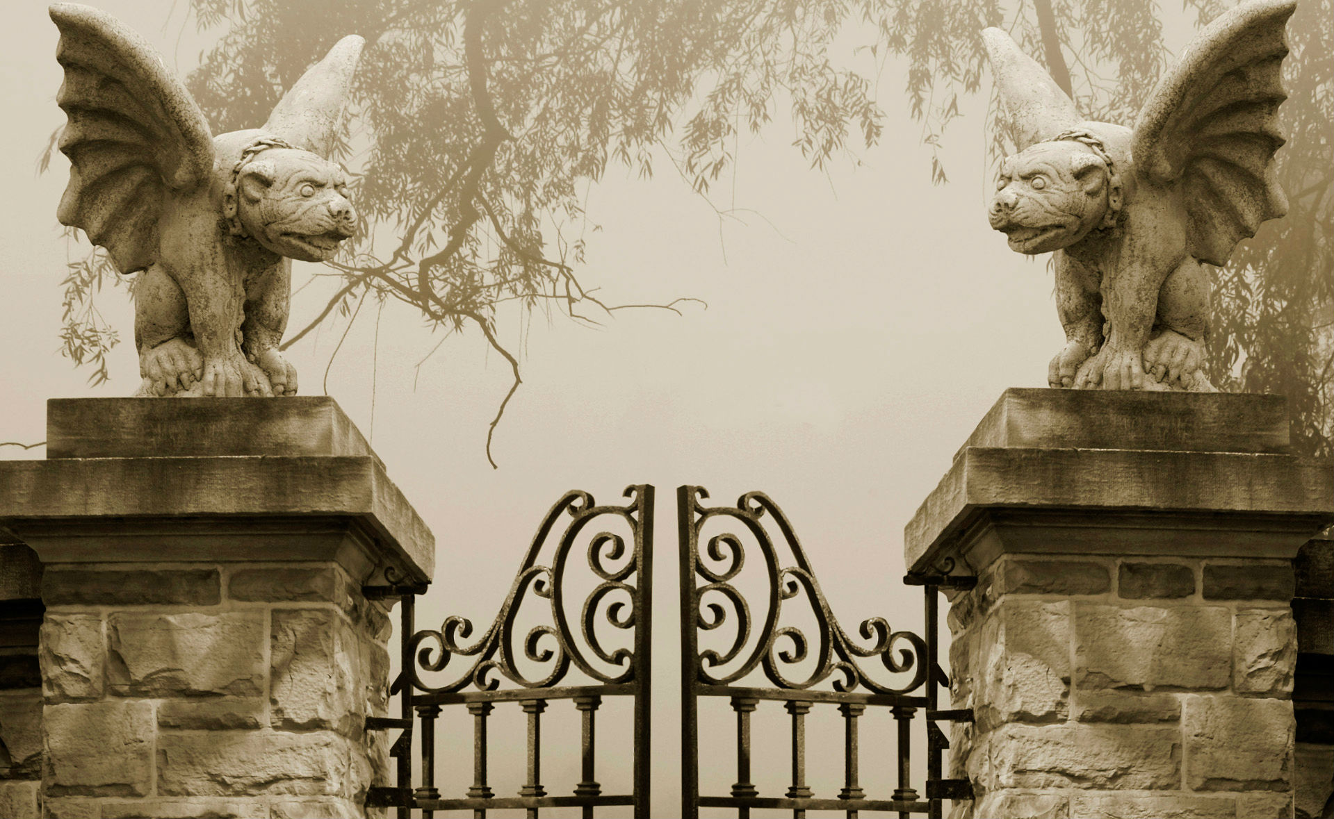 Dark Cemetery Wallpaper