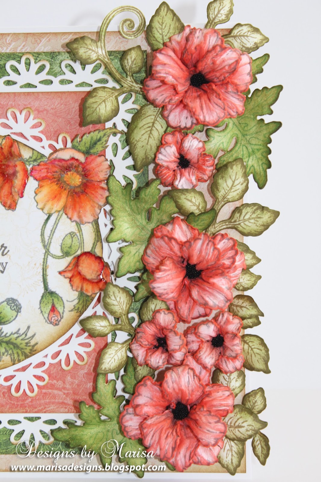 Marisa Heartfelt Creations Celebrating Your Special Day Poppy Card