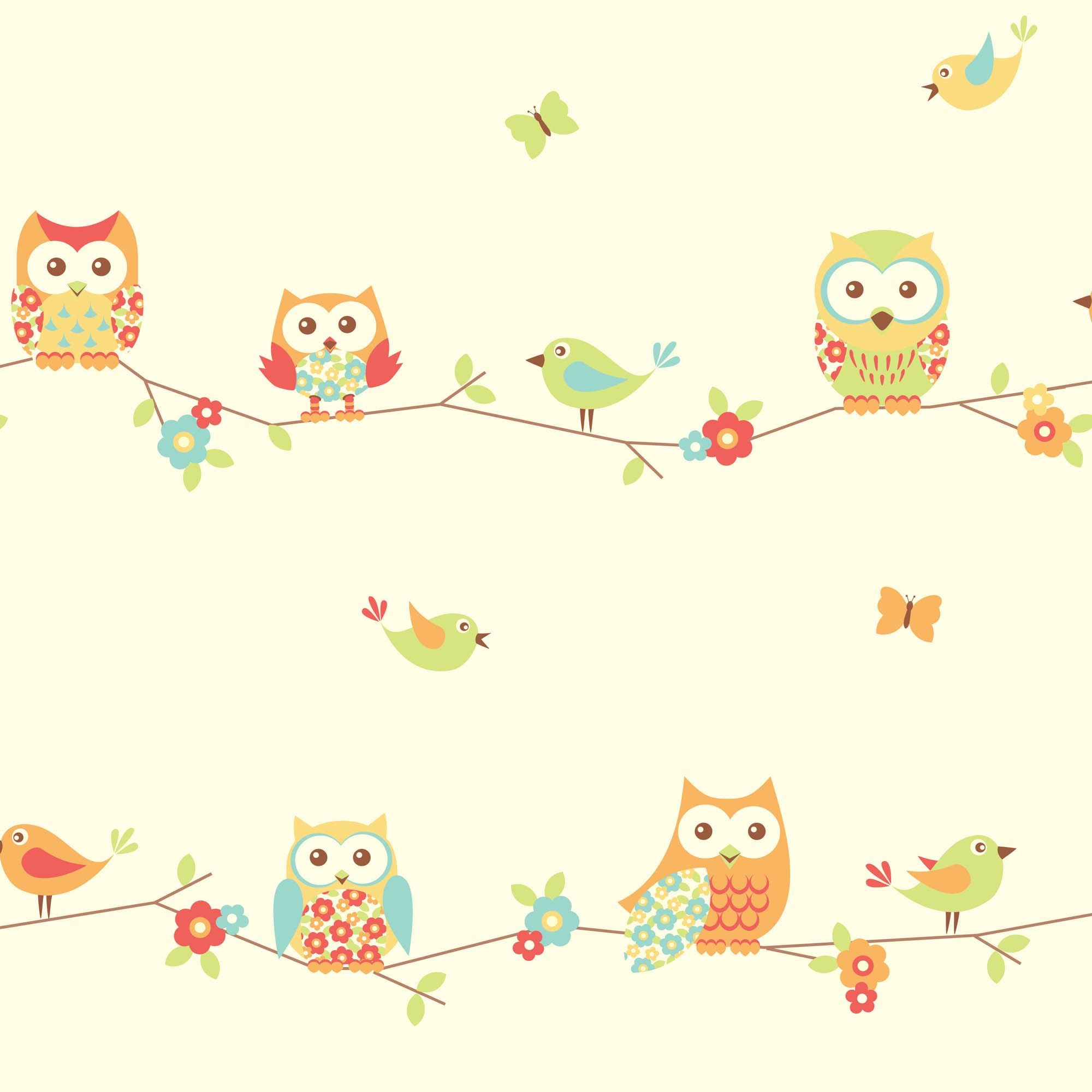 Nursery Wallpaper Owl For Kids
