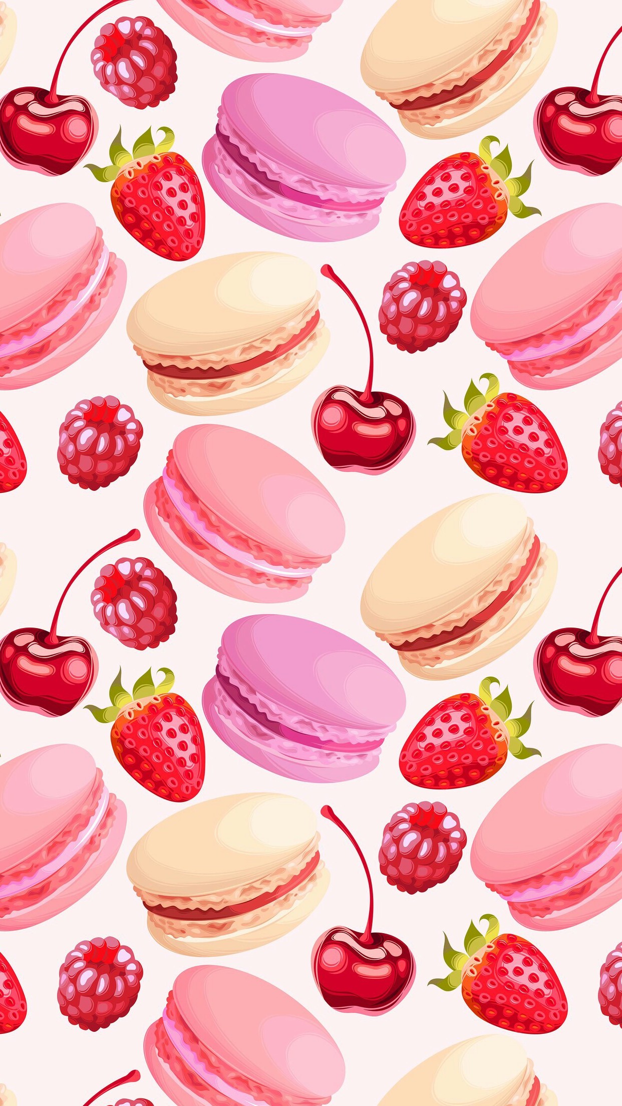 Cute Girly Macaroon Wallpaper For iPhone 3d