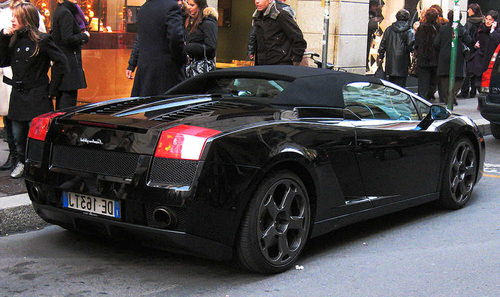HD Car Wallpaper Lamborghini Gallardo Spyder Black