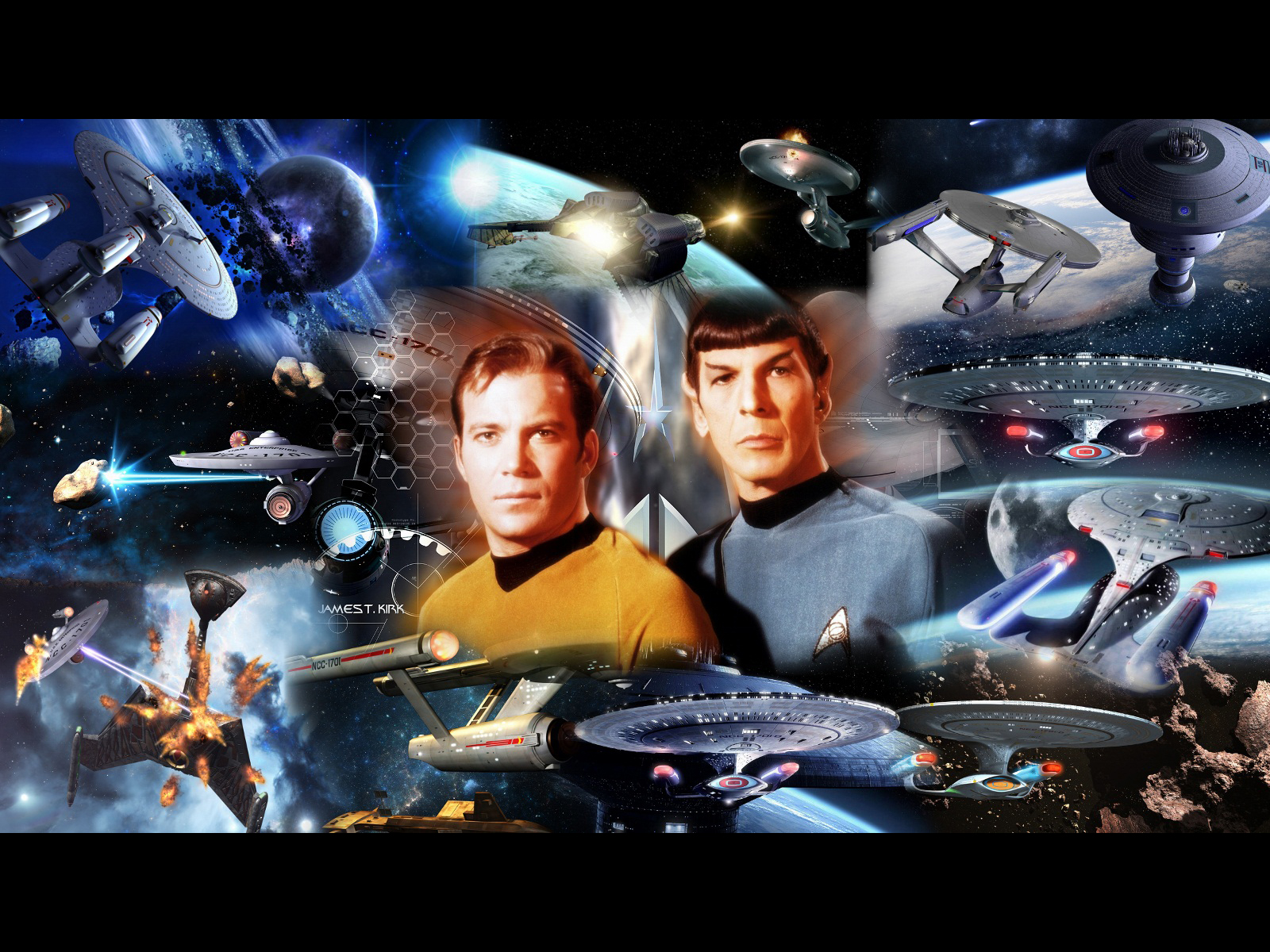 Star Trek Collage Wallpaper Puter Desktop