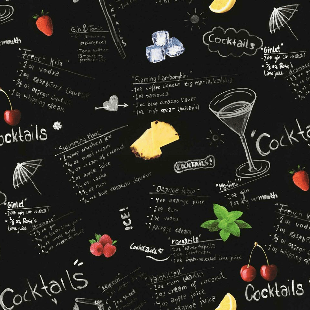 Erismann Instawalls Cocktail Bar Recipes Non Woven Faux Chalk