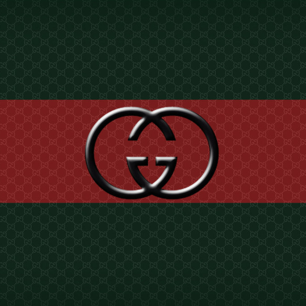 Gucci Red Stripe Logo Wallpaper for Apple iPad 2