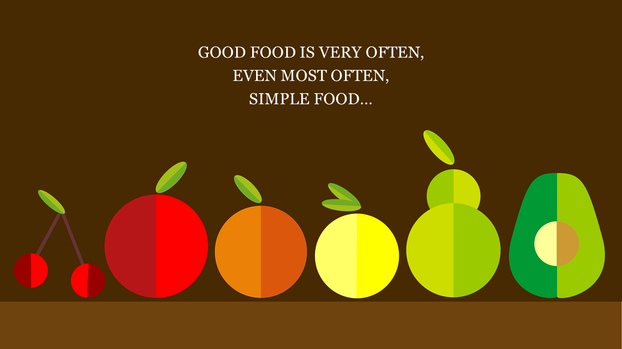 Get Minimalist Food Background Presentation Template