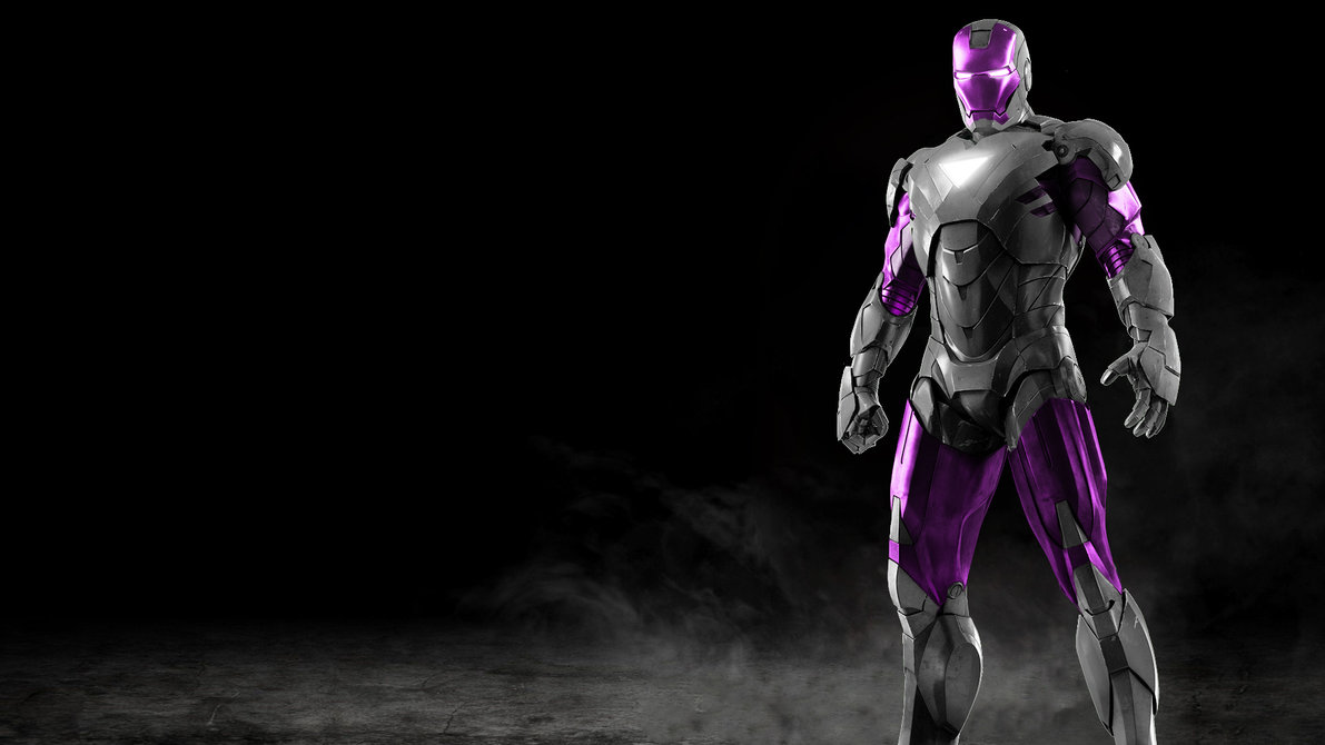 Iron Man Silver Purple By 666darks