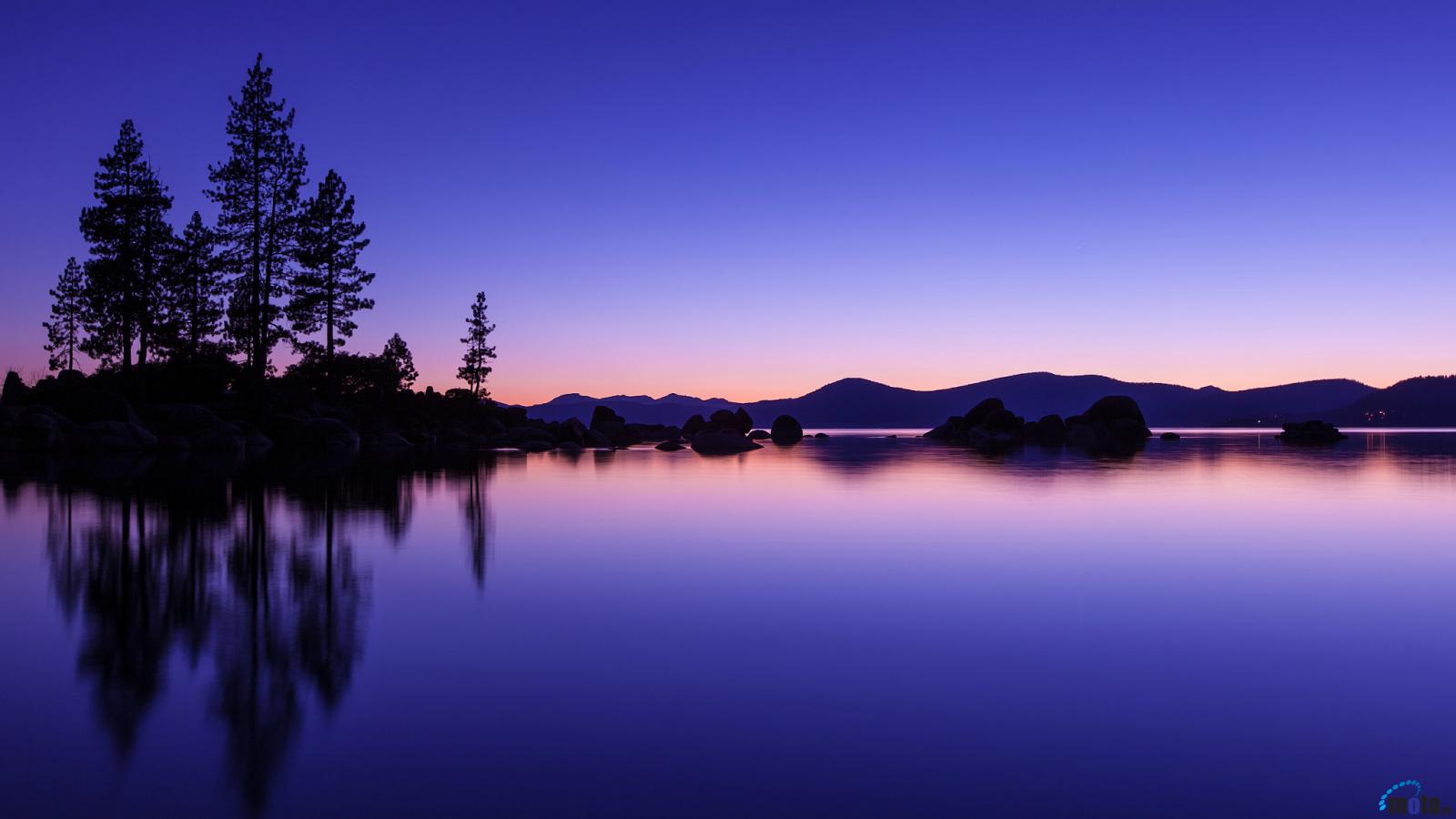 Wallpaper Romantic Evening Lake Tahoe California X