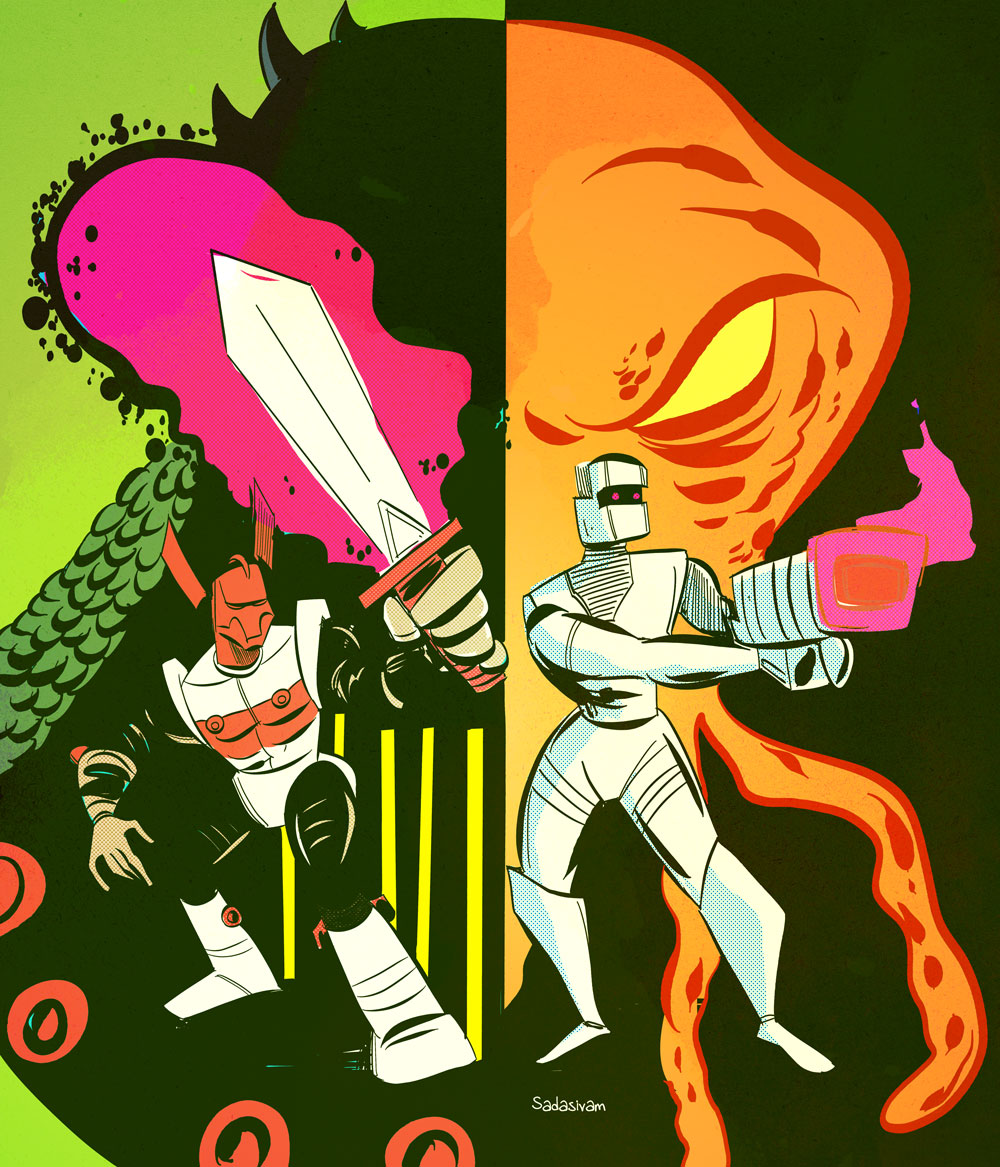 Rom Spaceknight And Acroyear From The Micronauts Krishna Draws