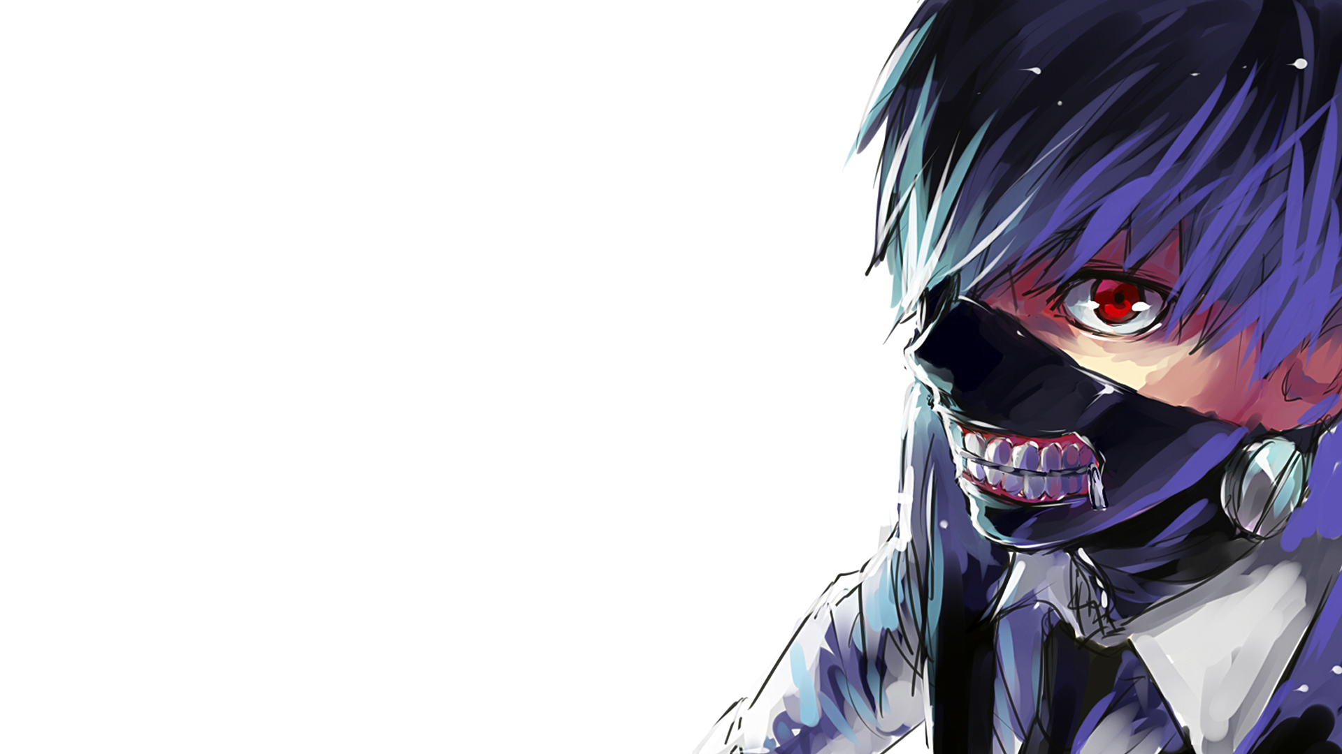 Ken Kaneki With A Mask On Live Wallpaper