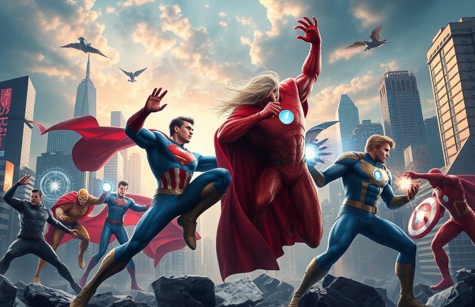 3d Super Heroes Wallpaper