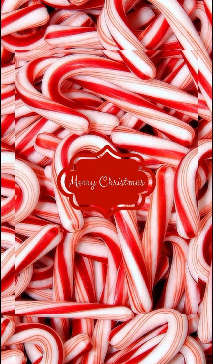 Christmas candy canes iphone wallpaper iPhone wallpapers Pinterest