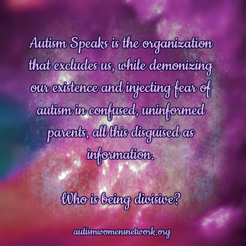 What Does Autism Speaks Call For Unity Mean