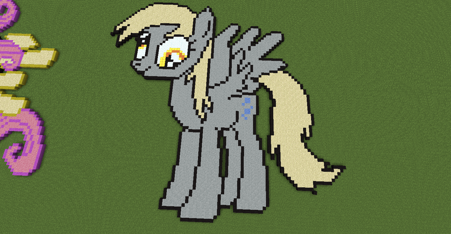 Pixel Art Minecraft My Little Pony Derpy By