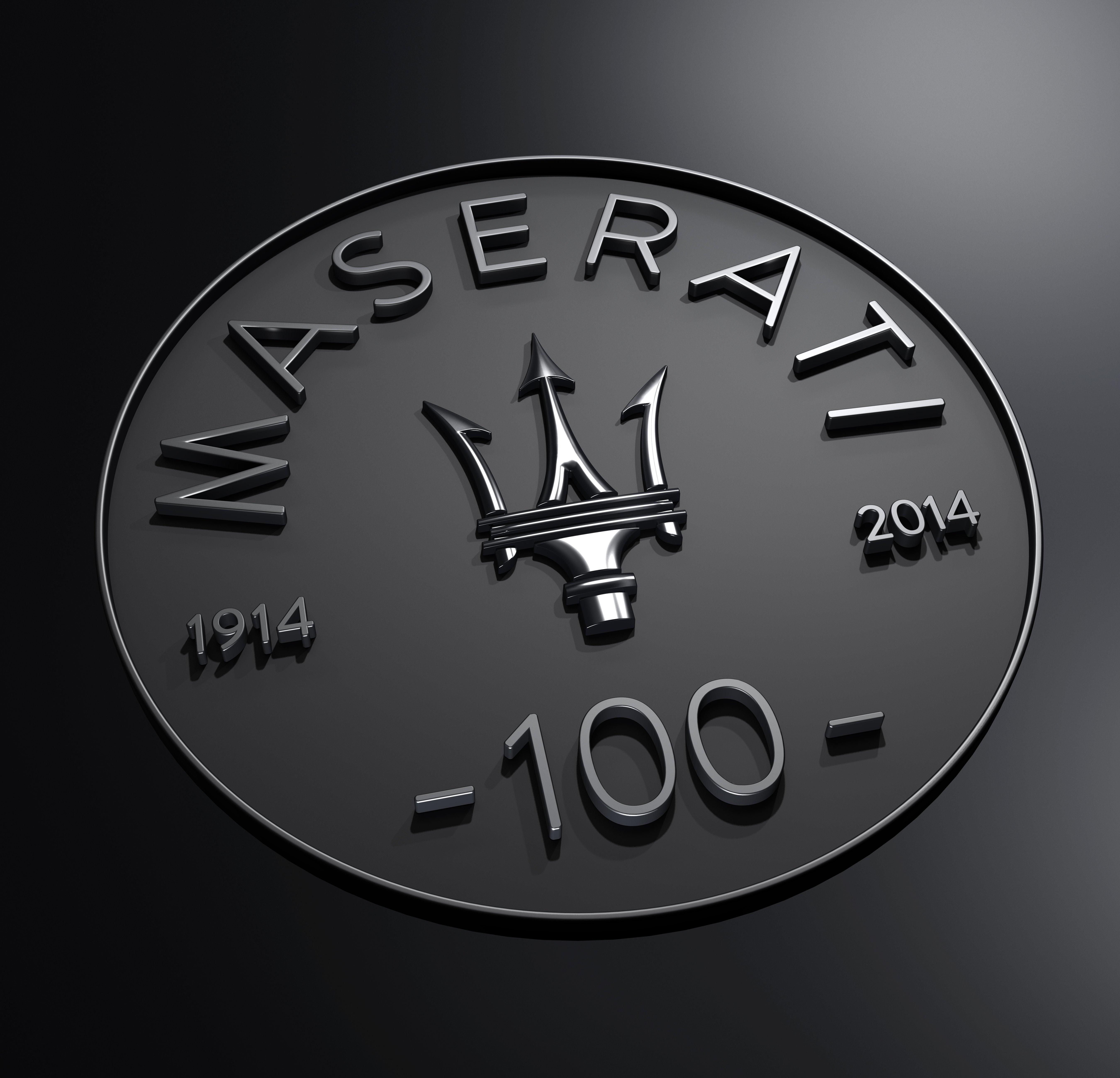 Maserati Centennial Logo Wallpaper