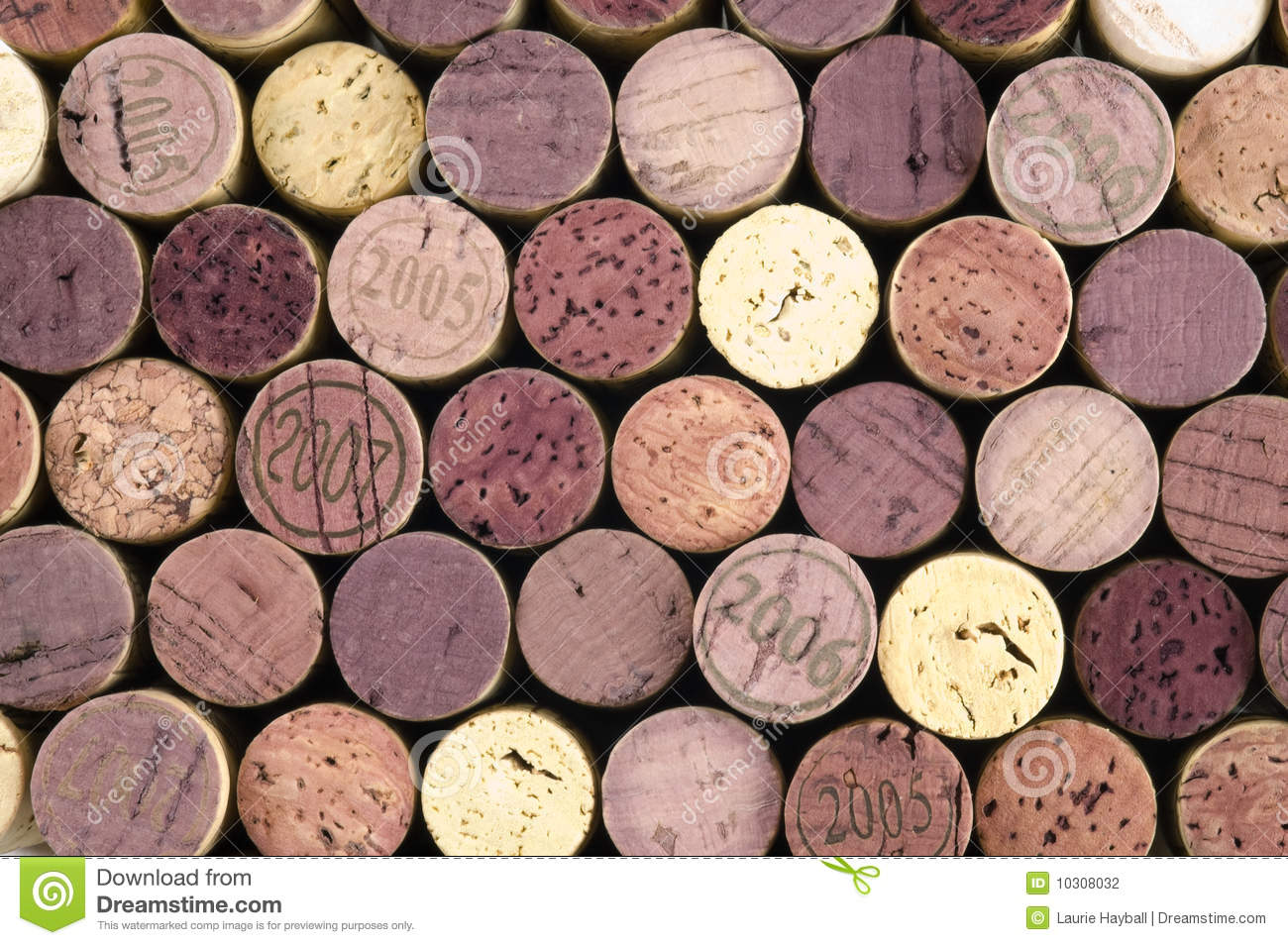 Wine Cork Background Wine corks on black background