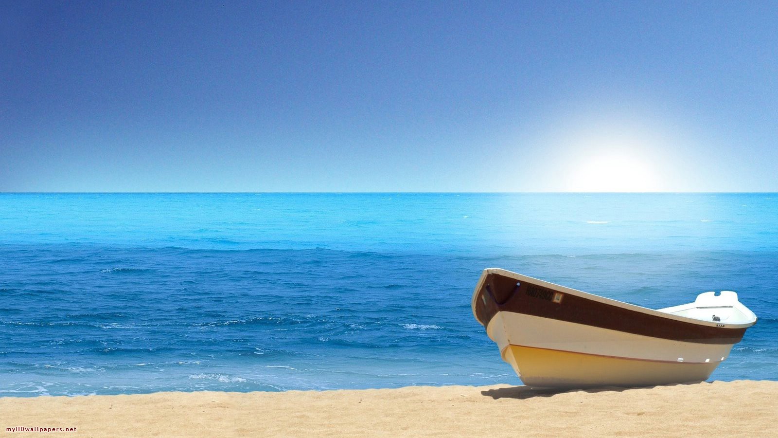 Pure Blue Beach Desktop Wallpaper HD And
