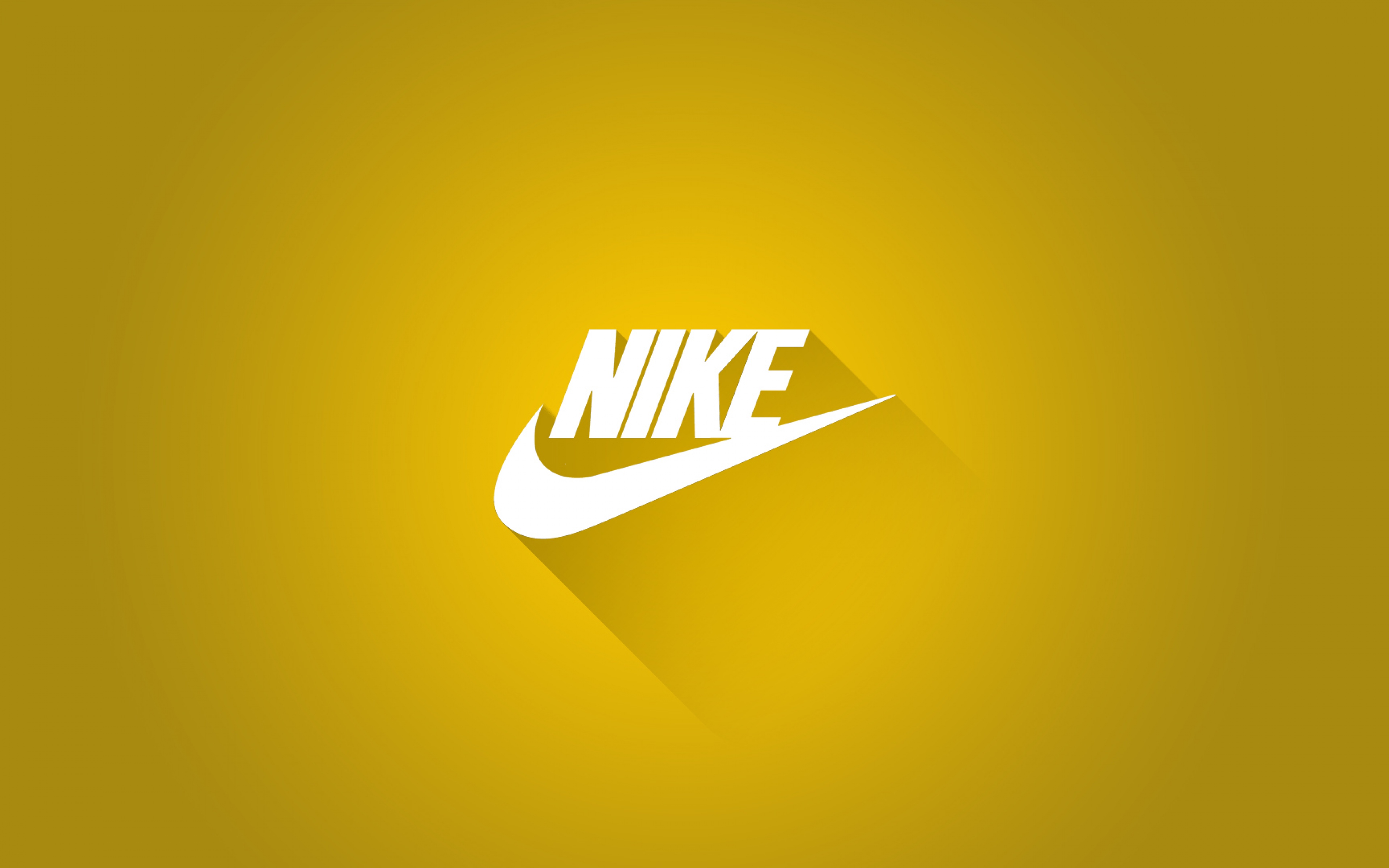 HD Background Nike Tick Flat Logo Material Design Yellow
