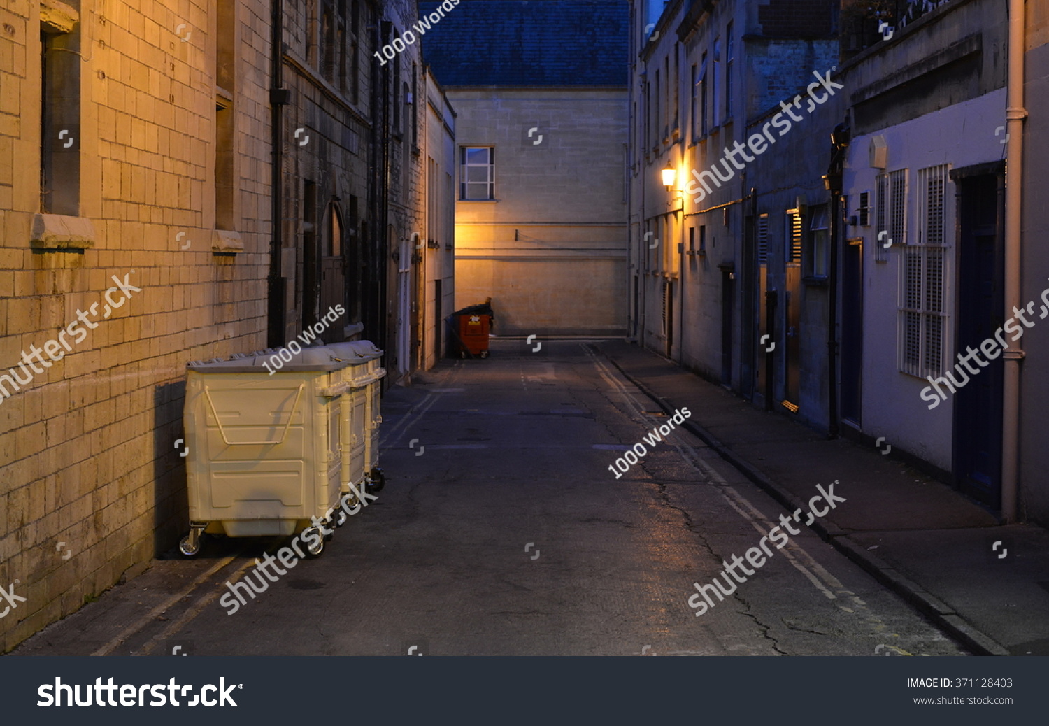 Inner City Dark Alleyway Background Stock Photo Edit Now