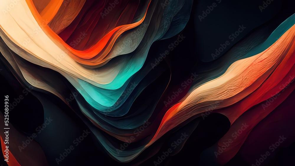 Abstract colorful 4k wallpaper Stock Illustration