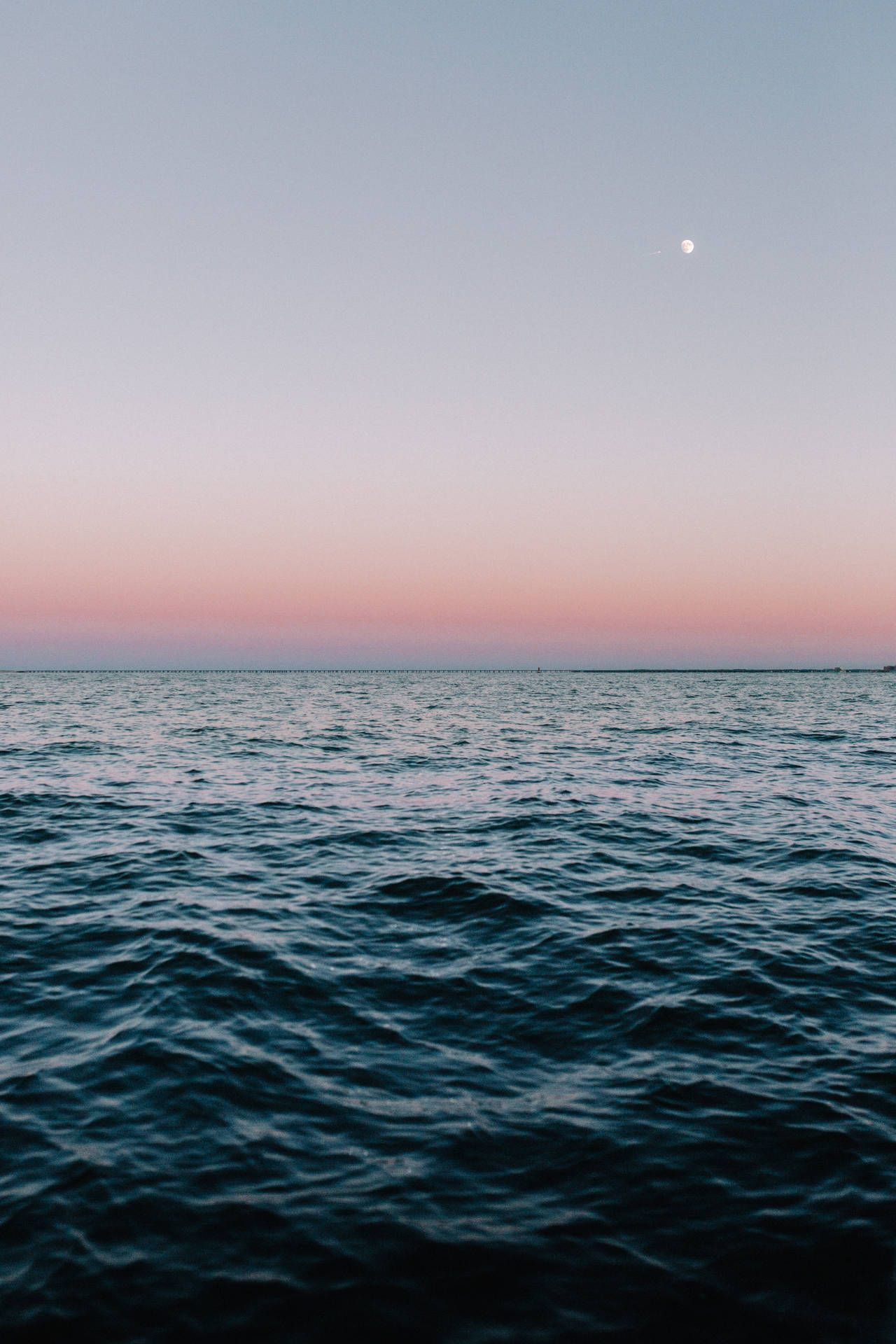 Ocean Blue Scenery For iPhone Screens Wallpaper