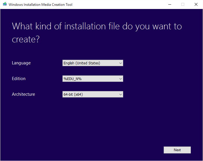 Das Windows Installation Media Creation Tool F R Kommt