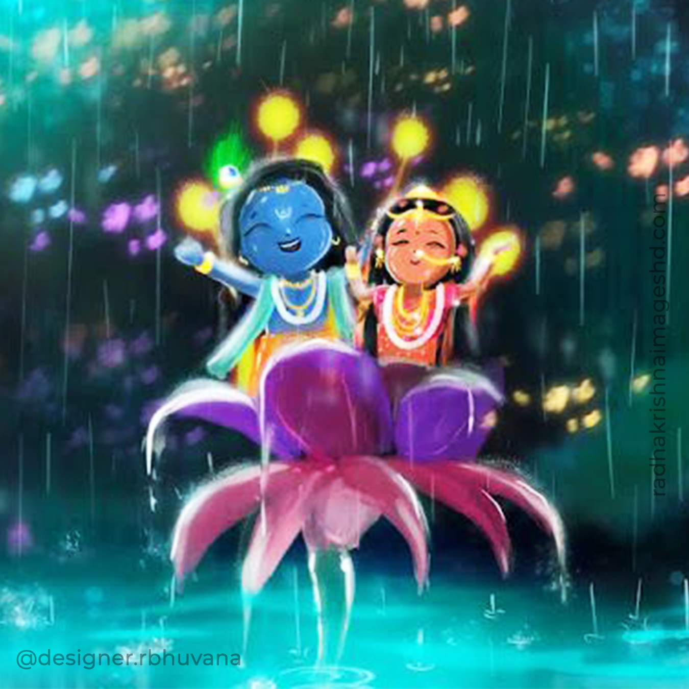 Cute Radha Krishna Image Wallpaper